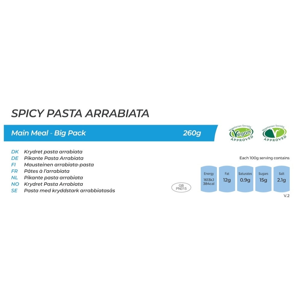 Summit to Eat Spicy Pasta Arrabbiata pasto liofilizzato Big Pack vegano