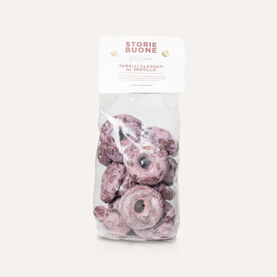 ValGiò Taralli Glassati al Mirtillo snack dolci