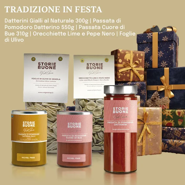 ValGiò Tradizione in Festa box regalo pasta e passate 5 pezzi