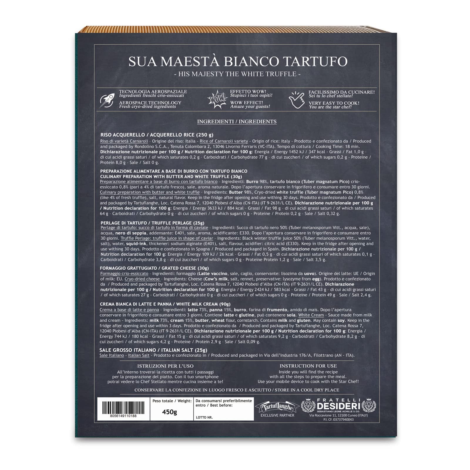 Fratelli Desideri Le Cene Stellate risotto tartufo bianco 4 persone