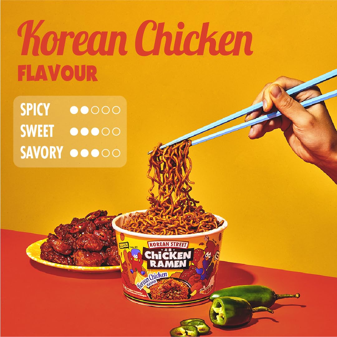 Korean Street Sweet Chili Chicken Ramen Istantaneo Cup 112 g dolce