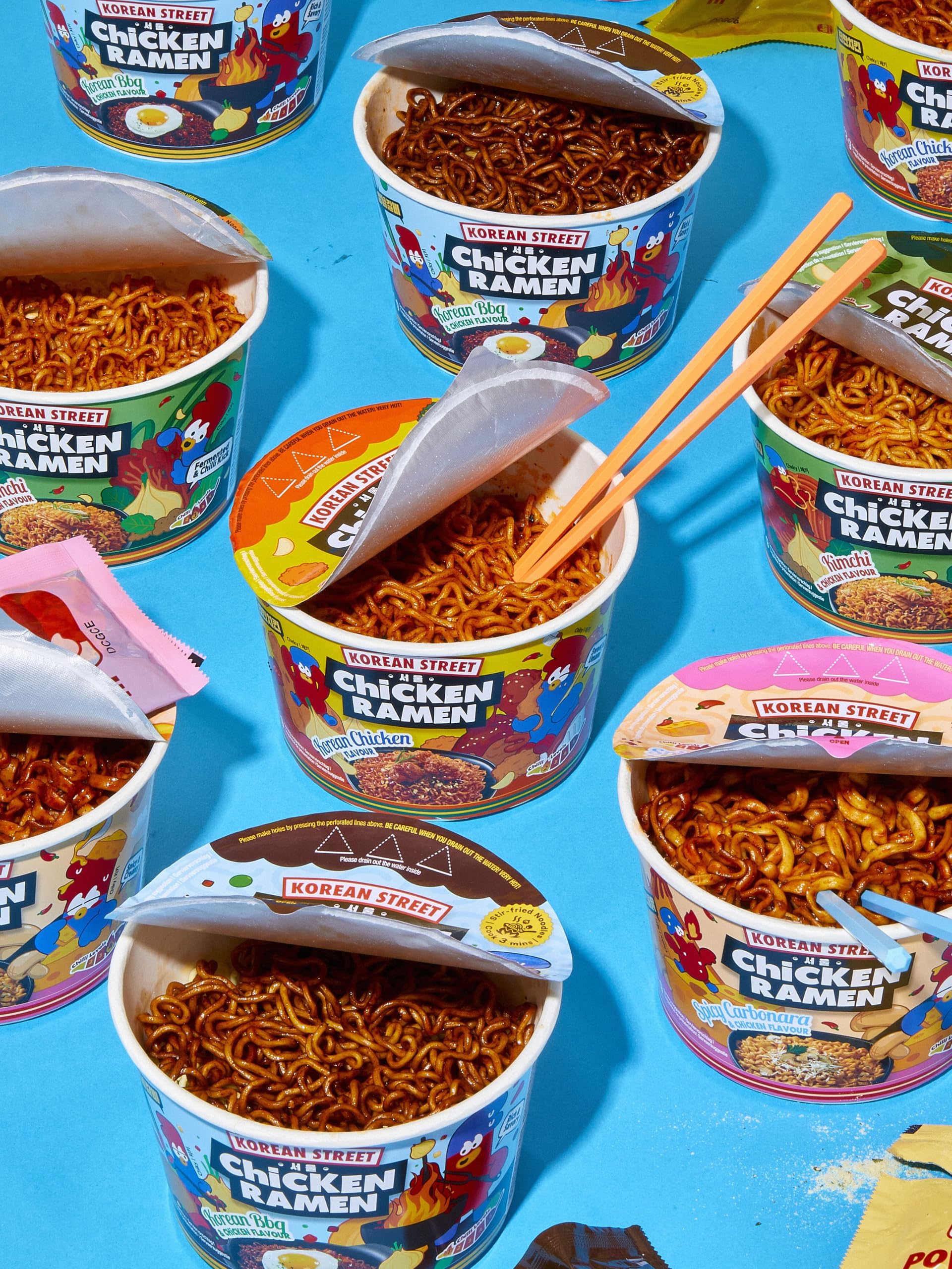 Korean Street Kimchi Ramen Istantaneo Cup 107 g piccante