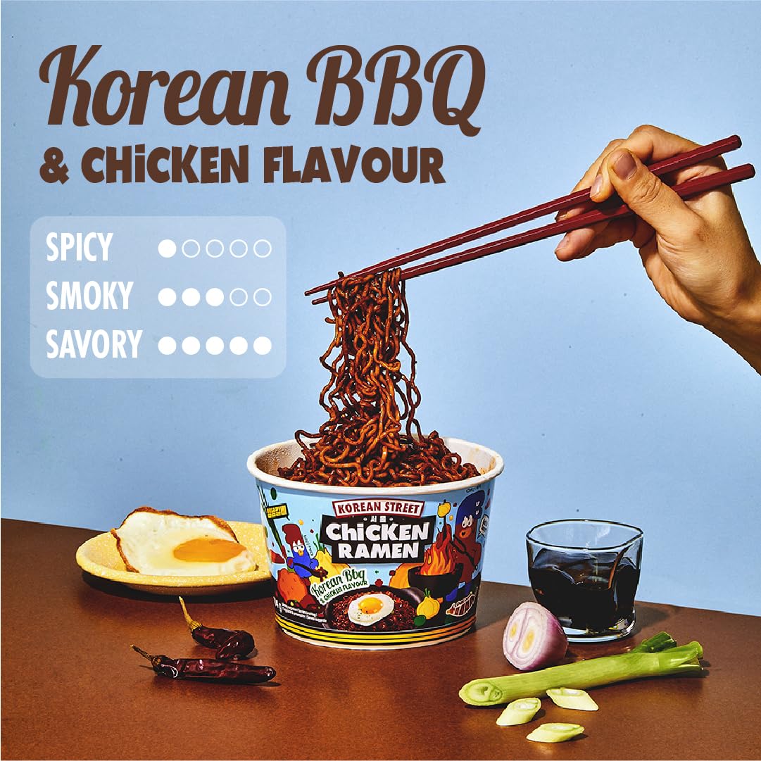 Korean Street K-BBQ Jjajang Ramen Istantaneo Cup 104 g non piccante