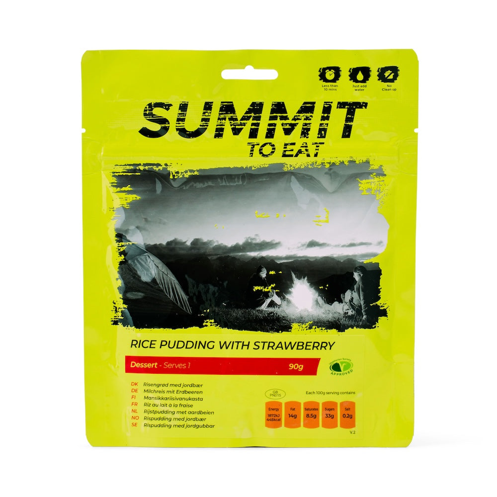 Summit to Eat Rice Pudding Strawberry dessert liofilizzato