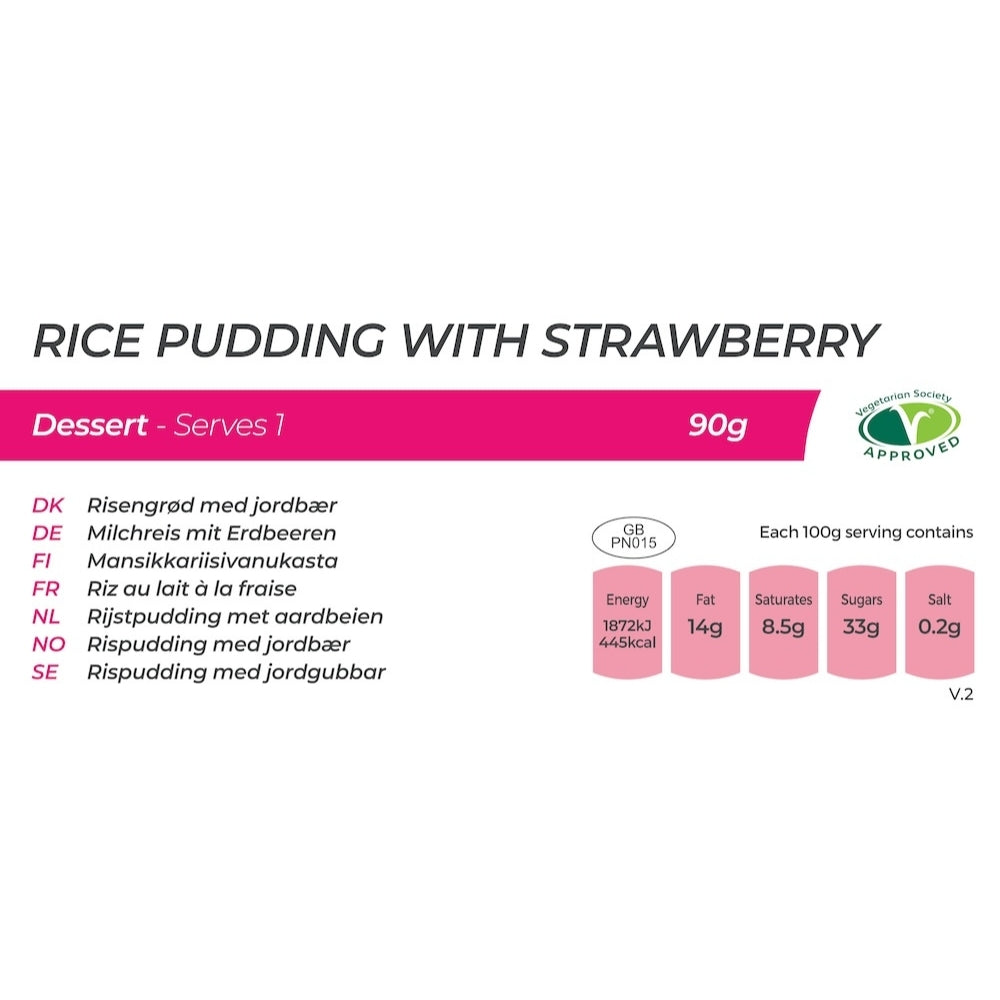 Summit to Eat Rice Pudding Strawberry dessert liofilizzato