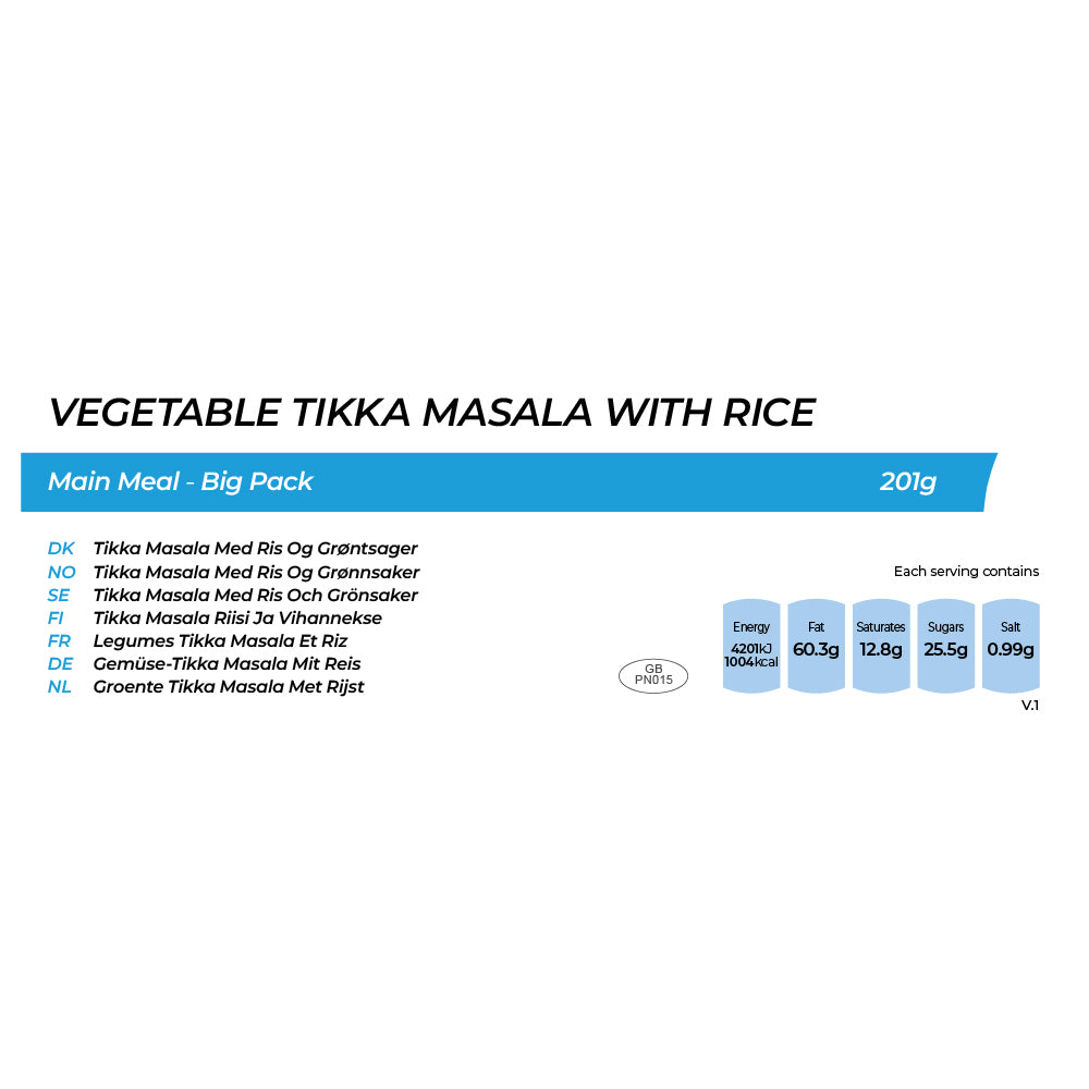 Summit to Eat Vegetable Tikka Masala Riso liofilizzato Big Pack vegetariano