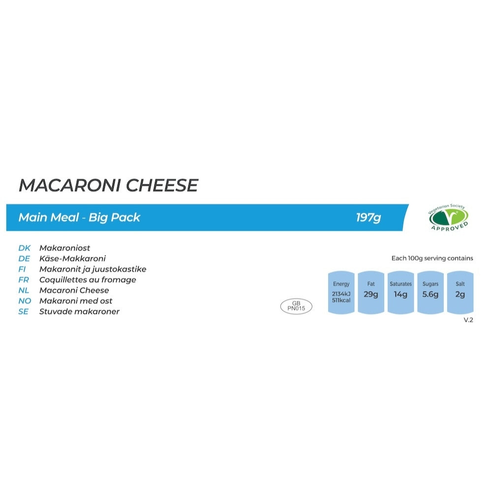 Summit to Eat Macaroni Cheese pasto liofilizzato Big Pack tre formaggi