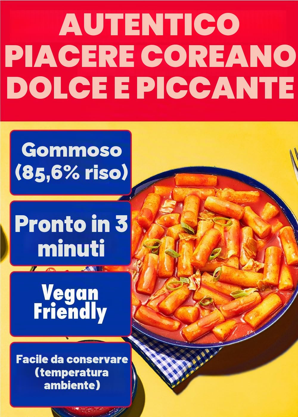 Korean Street Gochujang tteokbokki cup 12x160 g piccante