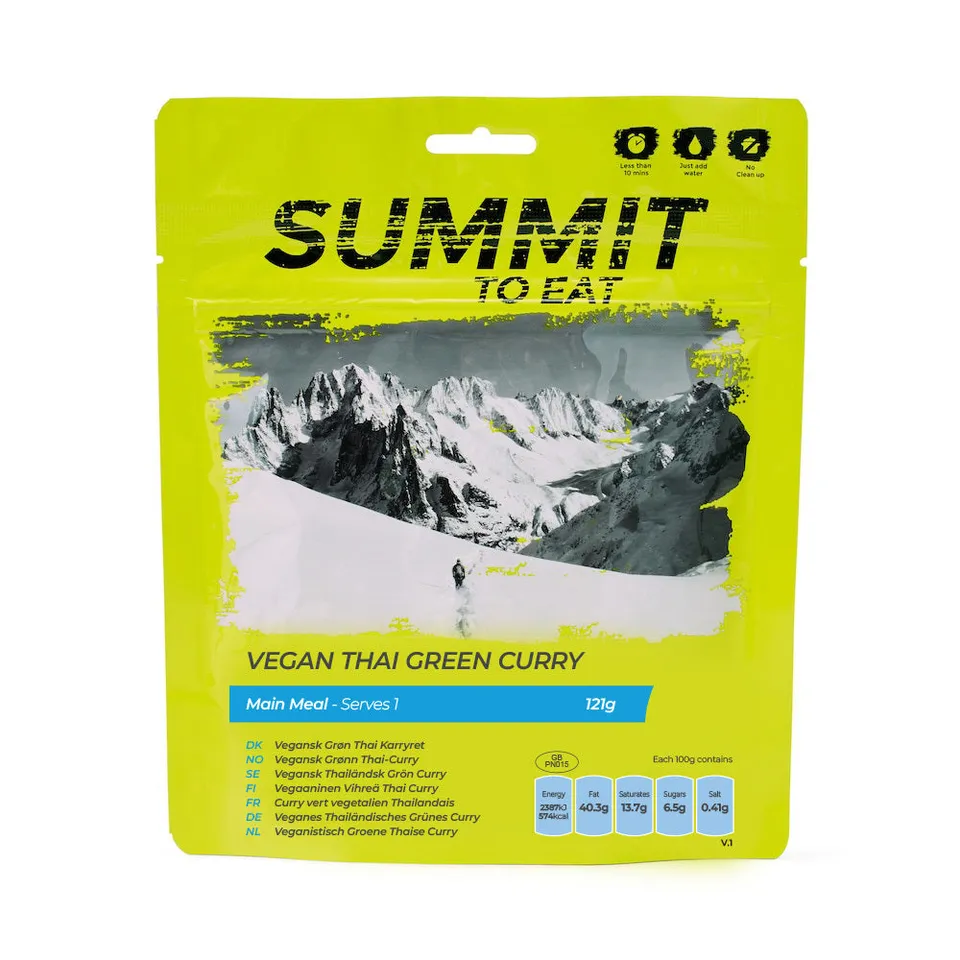 Summit to Eat Thai Green Curry pasto liofilizzato singolo vegano