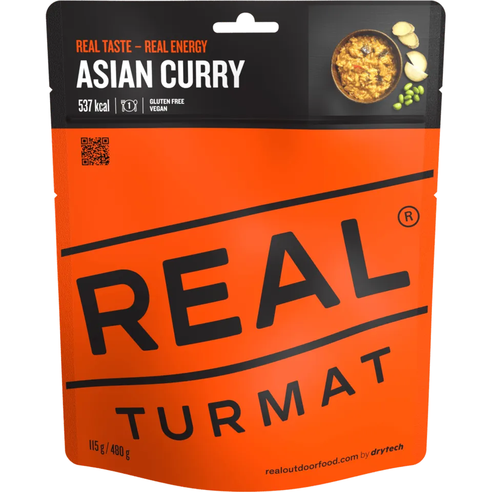 Real Turmat Asian Curry piatto cocco vegano