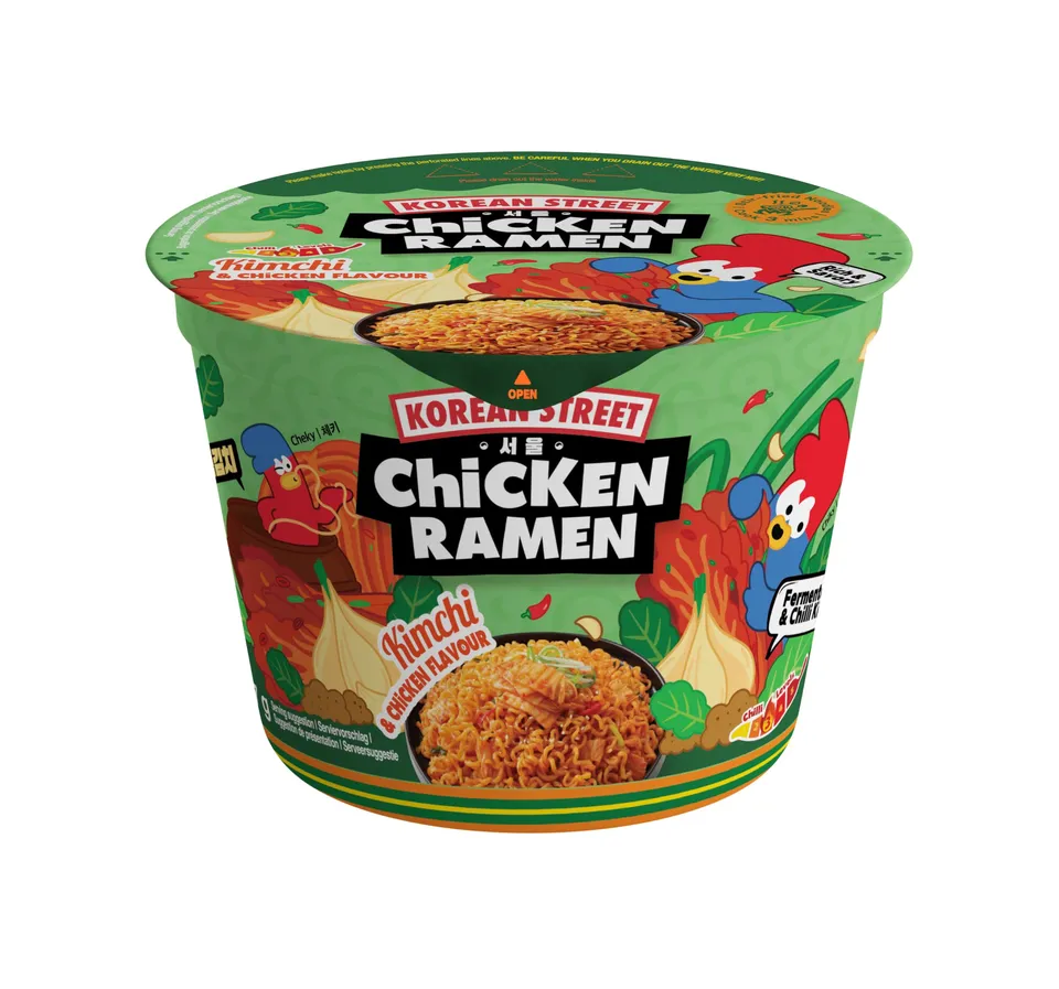 Korean Street Kimchi Ramen Istantaneo Cup 107 g piccante