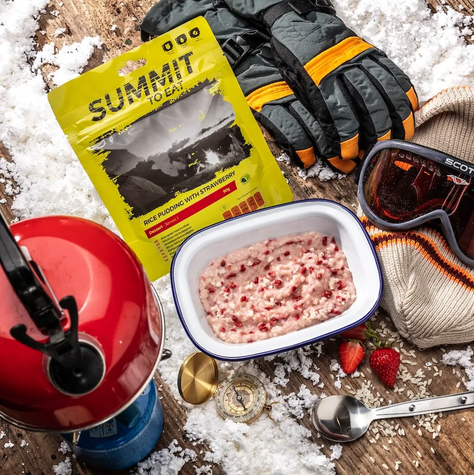 Summit to Eat Rice Pudding Strawberry dessert liofilizzato