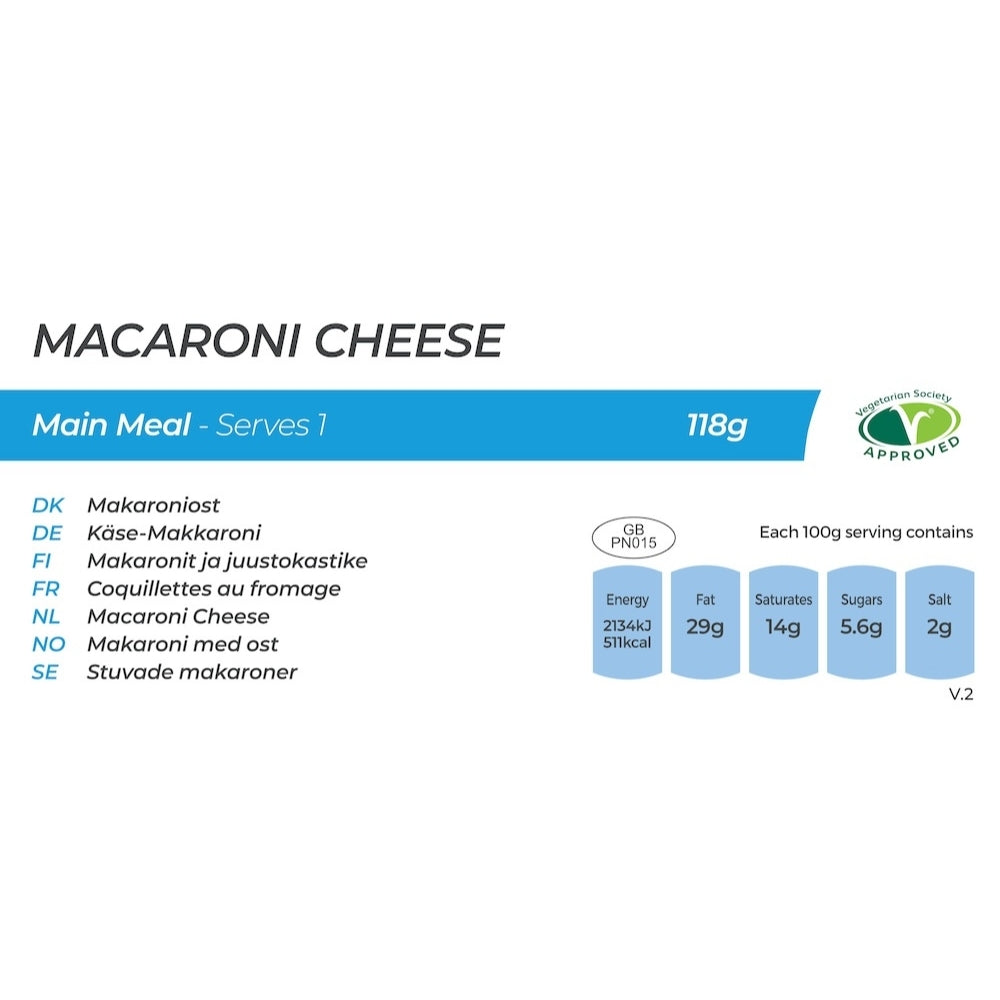 Summit to Eat Macaroni Cheese pasta liofilizzata monoporzione tre formaggi