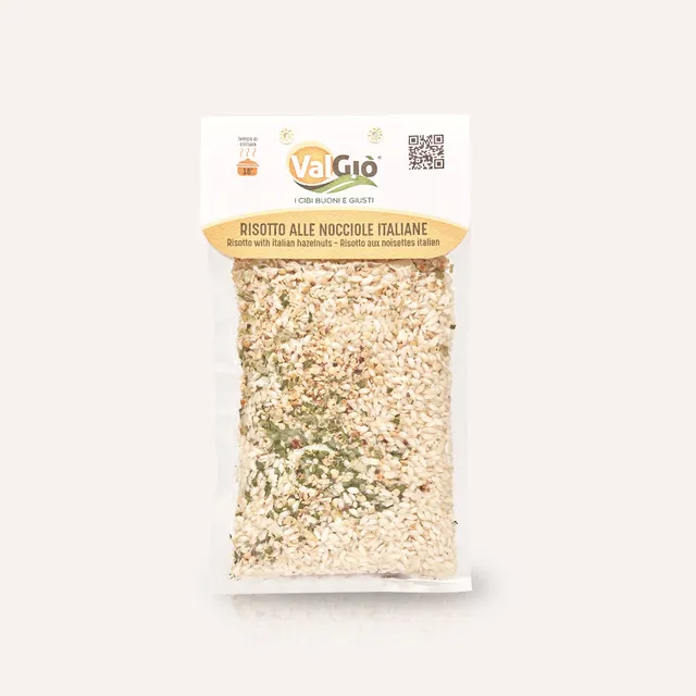 ValGiò Risotto alle Nocciole Italiane pronto cremoso