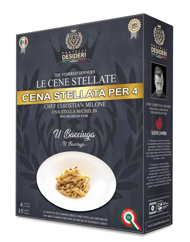 Fratelli Desideri Le Cene Stellate Penne U Bacciuga kit 4 porzioni
