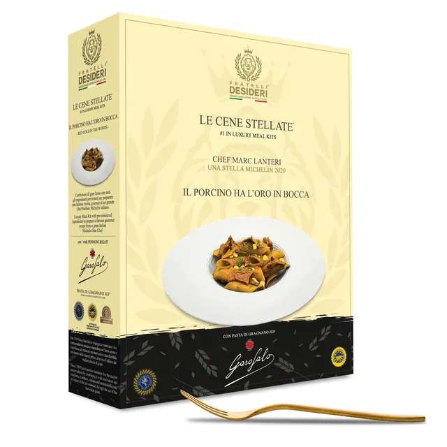 Fratelli Desideri Le Cene Stellate Porcino Meal Kit 4 persone zafferano