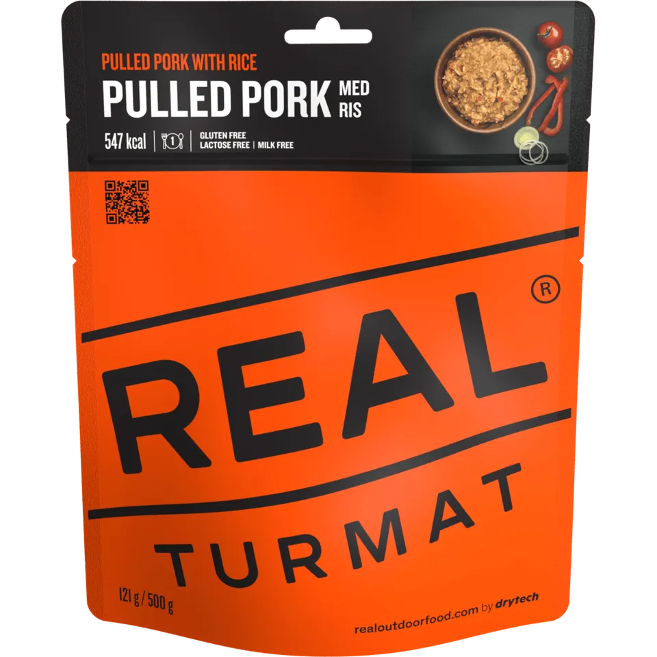 Real Turmat Pulled Pork piatto liofilizzato maiale e riso
