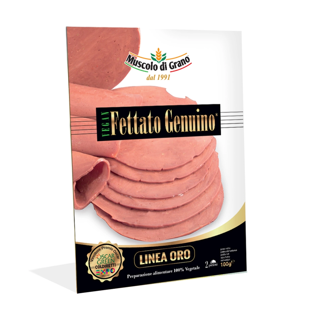 Muscolo di Grano Fettato Genuino affettato vegetale 100g delicato