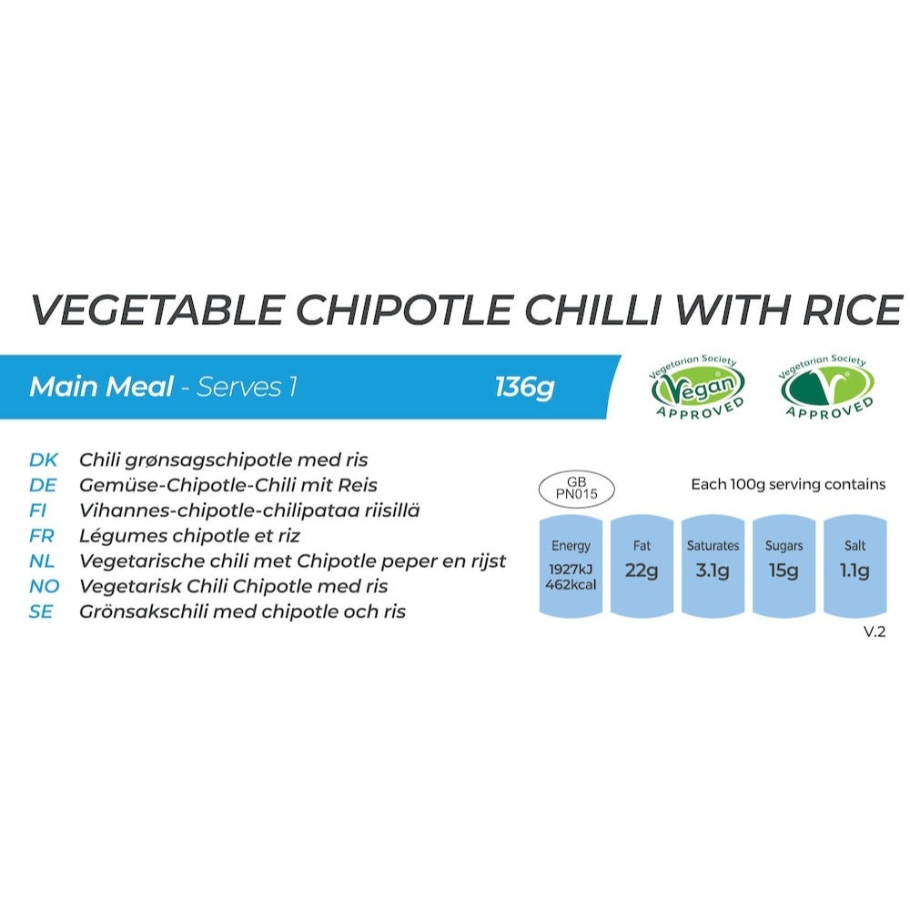 Summit to Eat Chipotle Chilli riso liofilizzato monoporzione vegano