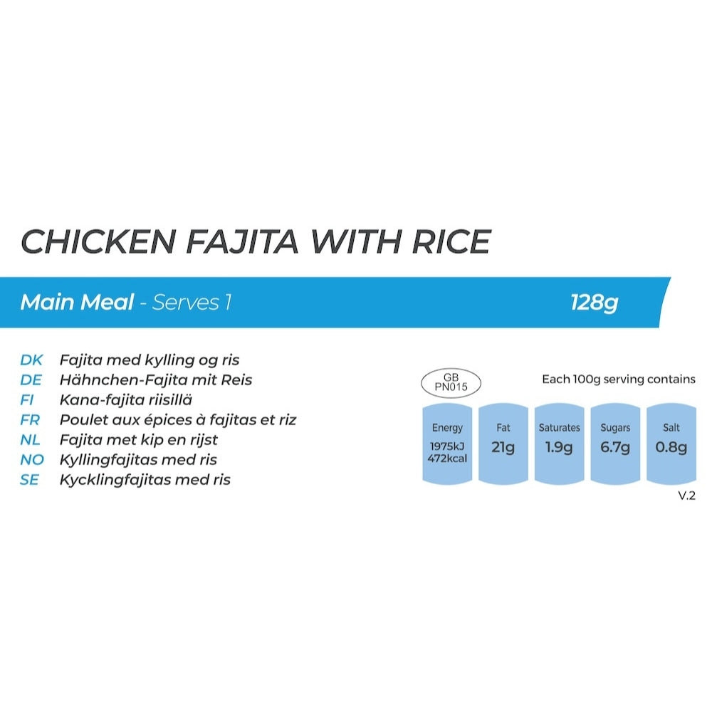 Summit to Eat Chicken Fajita Rice pasto liofilizzato senza glutine