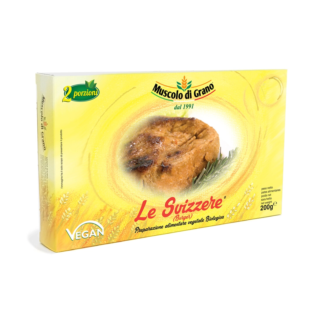 Muscolo di Grano Svizzere bistecche vegane 200g bio