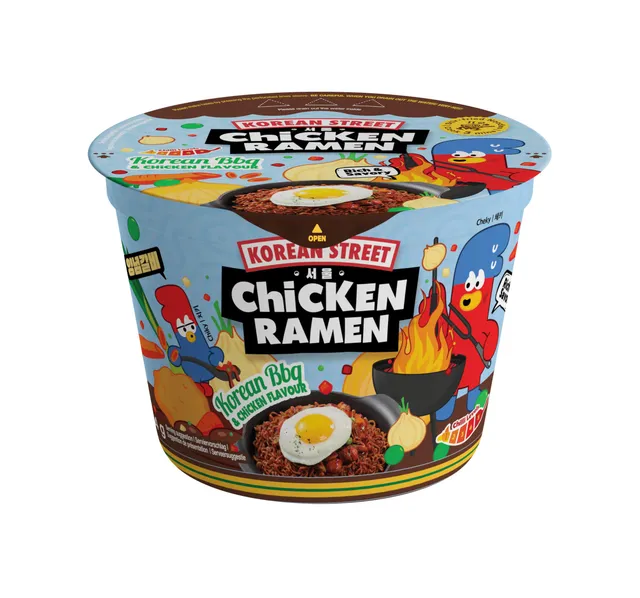 Korean Street K-BBQ Jjajang Ramen Istantaneo Cup 104 g non piccante