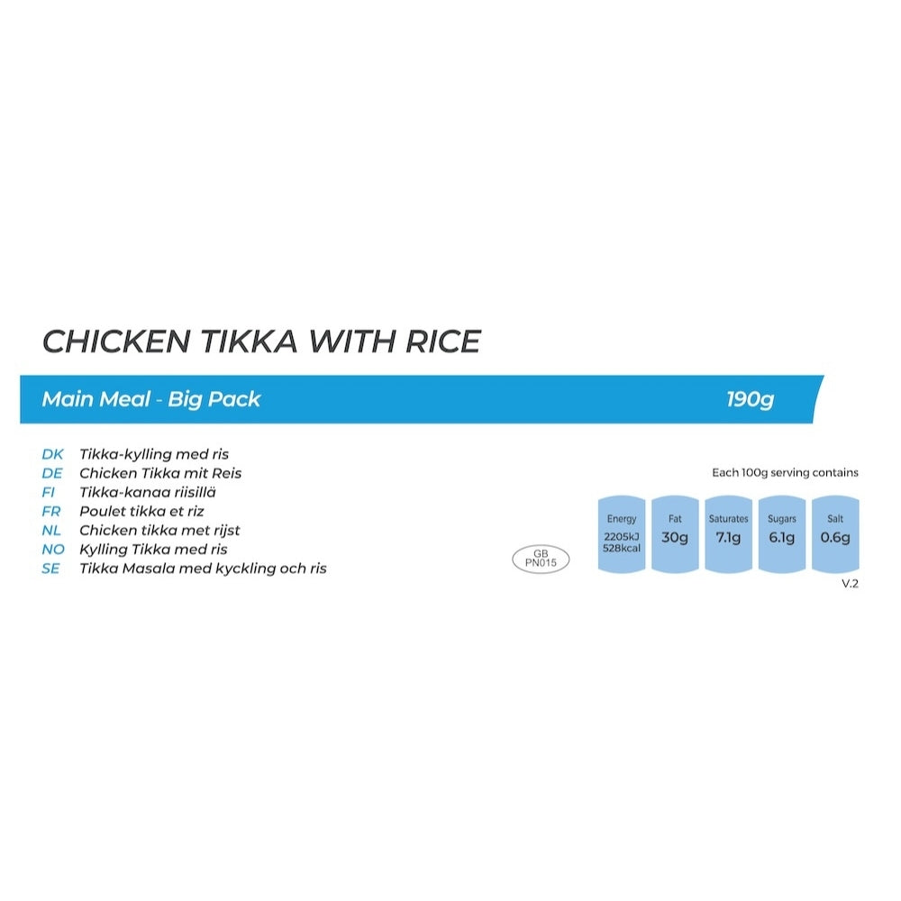 Summit to Eat Chicken Tikka with Rice pasto liofilizzato Big Pack curry