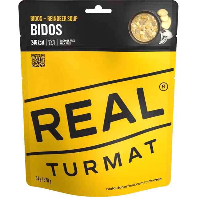 Real Turmat Bidos pasto liofilizzato renna patate carote