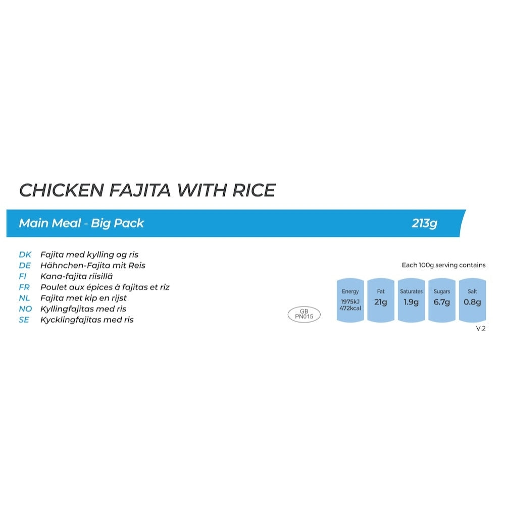 Summit to Eat Chicken Fajita with Rice pasto liofilizzato Big Pack pollo