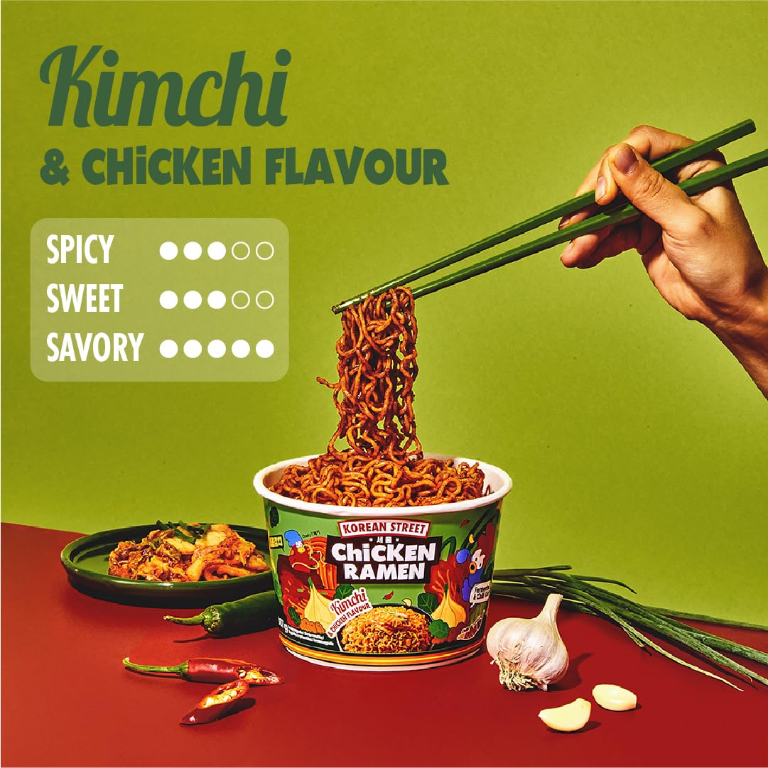 Korean Street Kimchi Ramen Istantaneo Cup 107 g piccante