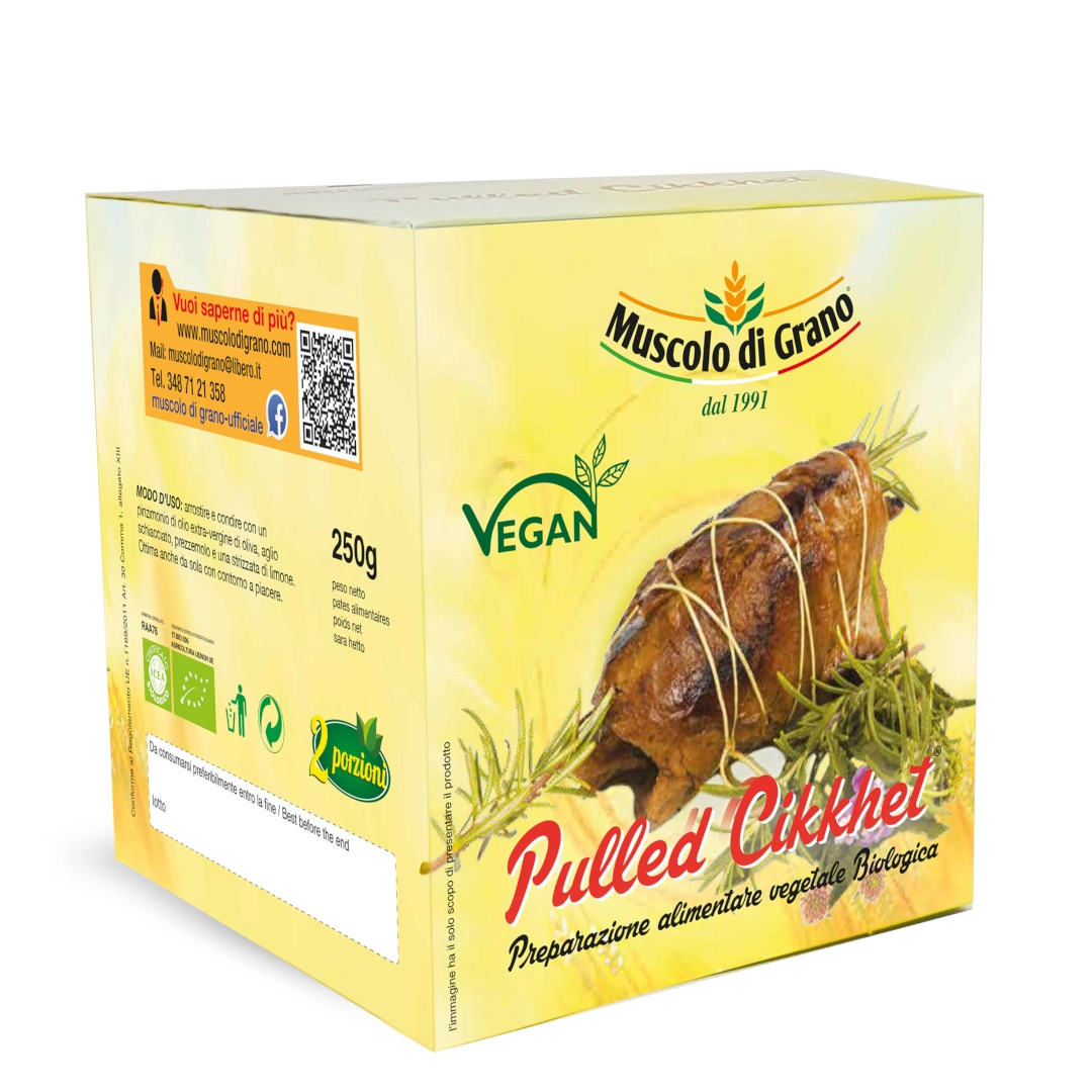 Muscolo di Grano Pulled Chicked pollo vegetale 300g proteico