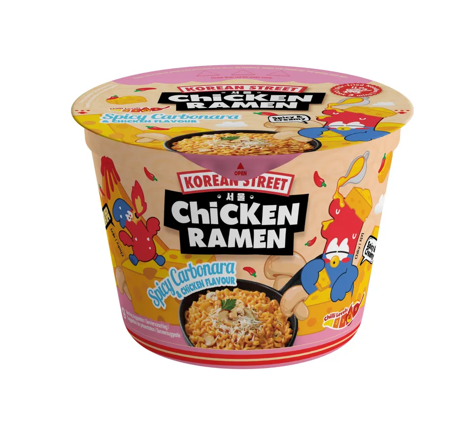 Korean Street ramen carbonara piccante cup 106g cremoso
